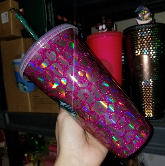 🆕️Starbucks, Custom, Leopard Holo, Cold Cup 🐆 - Picture 16 of 17